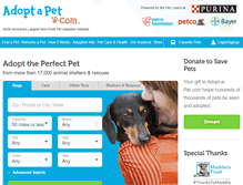 Tablet Screenshot of m.adoptapet.com